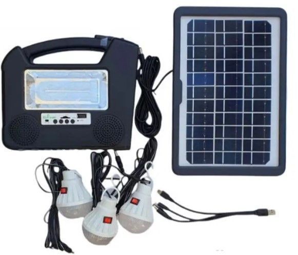 Аварийный фонарь CcLamp CL-26 с Powerbank 10000 мАч, 3 лампами, солнечной панелью 6V 8W, Bluetooth, FM, MP3 524862 фото