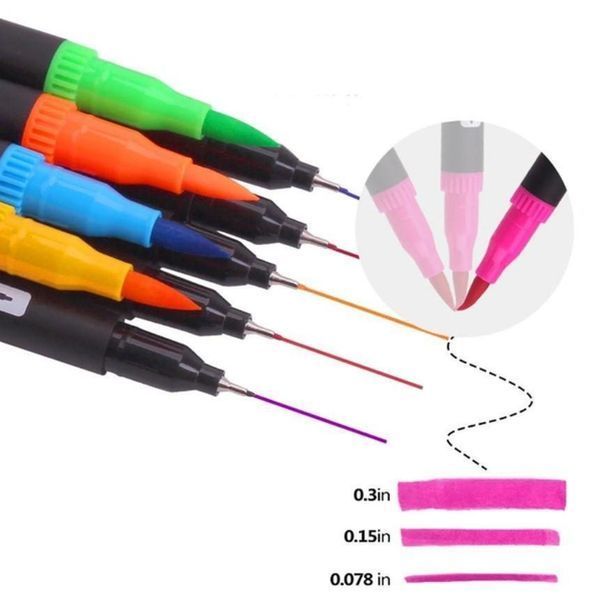 Набір акварельних двосторонніх скетч-маркерів для малювання Color brush 80 штук в сумці 549449 фото