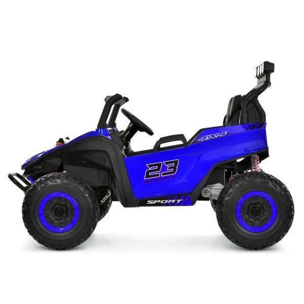 Дитячий електромобіль джип M 6373EBLR-4 2&times;150W 24V7AH синій 644416 фото