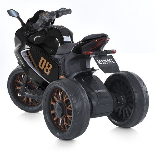 Детский электромобиль Мотоцикл M 5050ELR-2 2&times;25W 12V9AH черный 641027 фото