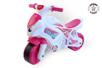 Мотоцикл ТЕХНОК 6368 (2), с музыкой и светом, бело-розовый 404221 фото
