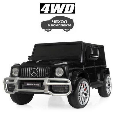 Детский электромобиль Джип M 4259EBLRS-2 4WD 2 места черный 506596 фото