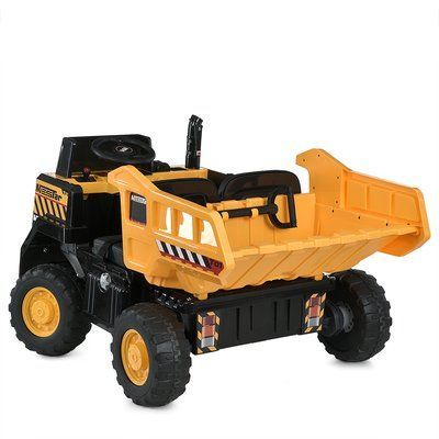 Дитячий вантажівка Bambi Racer 8500AEBLR-6 2 місця 24V жовтий 619114 фото