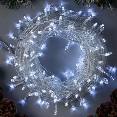 Гірлянда RD-7057 300LED ВУЛИЦЯ провід білий, колір ламп білий 7 метрів 474179 фото