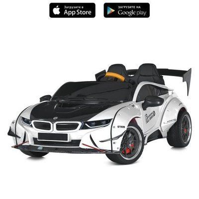 Електромобіль дитячий Bambi Racer M 5820EBLR-1 2 місця 2x150W білий 618118 фото
