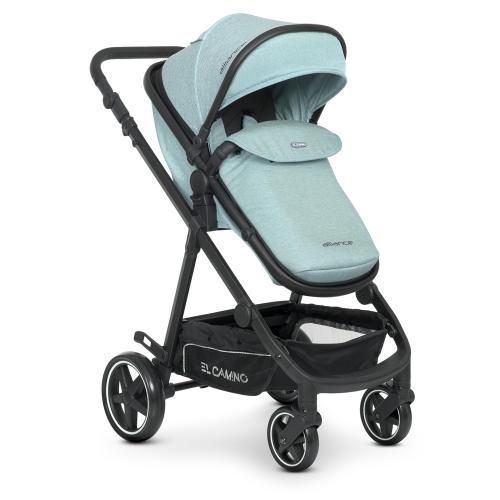 Коляска дитяча універсальна 2в1 El Camino ME 1069 Alliance Denim Ash Blue, блакитний 506979 фото