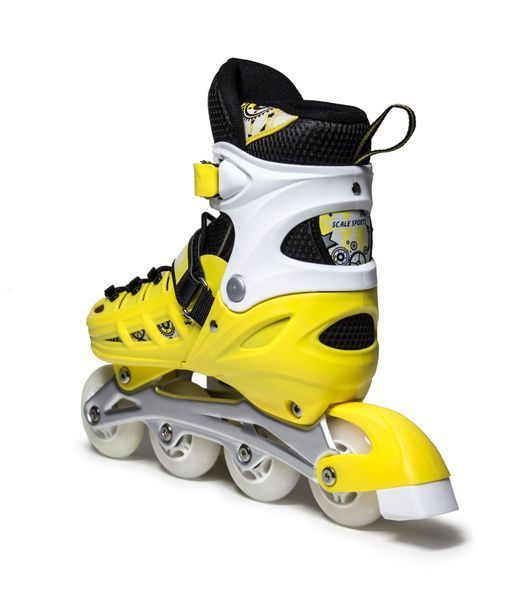 Детские роликовые коньки Scale Sports LF 905 раздвижные 29-33 желтый 2760 фото