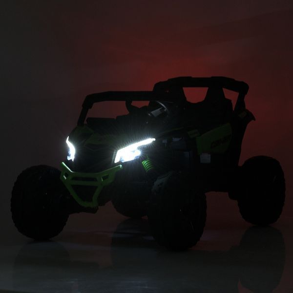 Дитячий електромобіль Bambi Racer Джип M 5099EBLR-5 24V зелений, 4 мотори 200W, EVA колеса, екошкіра 537134 фото