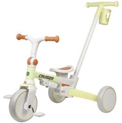 Детский трехколесный велосипед-беговел Tri-cycle Cruiser Milano 002 6 в 1 бежевый 551250 фото
