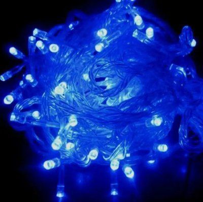 Гірлянда ВУЛИЦЯ 300LED RD-7058 Дріт Білий Колір Синій 474180 фото