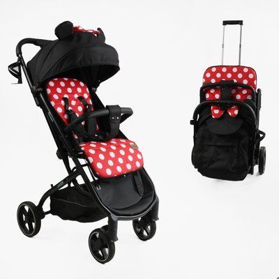 Прогулянкова коляска-книга JOY Elegans A-12295 до 15 кг чорна 608264 фото