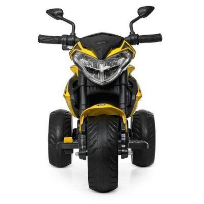 Детский электромотоцикл M 4152EL-6 2 мотора 12V MP3 USB желтый 533255 фото