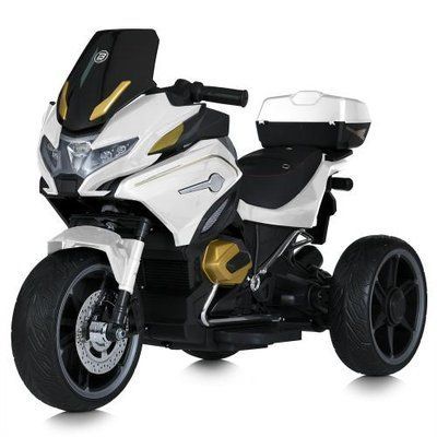 Дитячий електромотоцикл Bambi Racer M 5830EBLR-1 1 12V 2x45W Білий 627545 фото