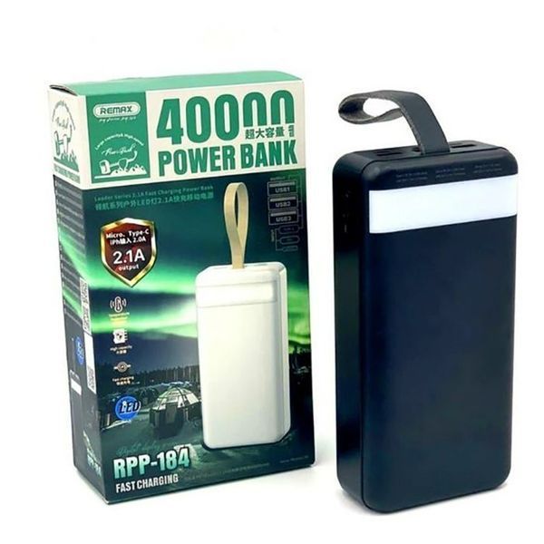 Power Bank Remax RPP-184 40 000mAh Черный 491528 фото