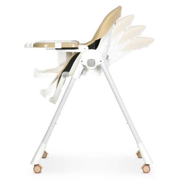 Стульчик для кормления Bambi M 5673 с регулировкой высоты и наклона спинки бежевый 649547 фото