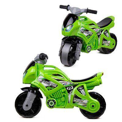 Каталка-толокар Technok Toys 5859 (2) детский двухколесный мотоцикл, зеленый 591833 фото