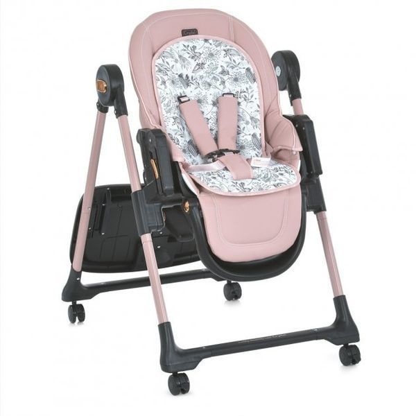 Стульчик для кормления El Camino ME 1037-B CRYSTAL Rose Gold, розовый 514901 фото