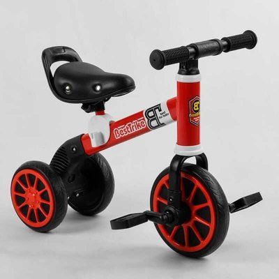 Дитячий триколісний велосипед-велобіг Best Trike 36617, червоний 468440 фото