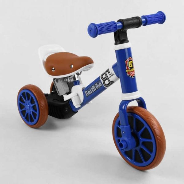 Дитячий триколісний велосипед-велобіг Best Trike 96021, синій 468443 фото