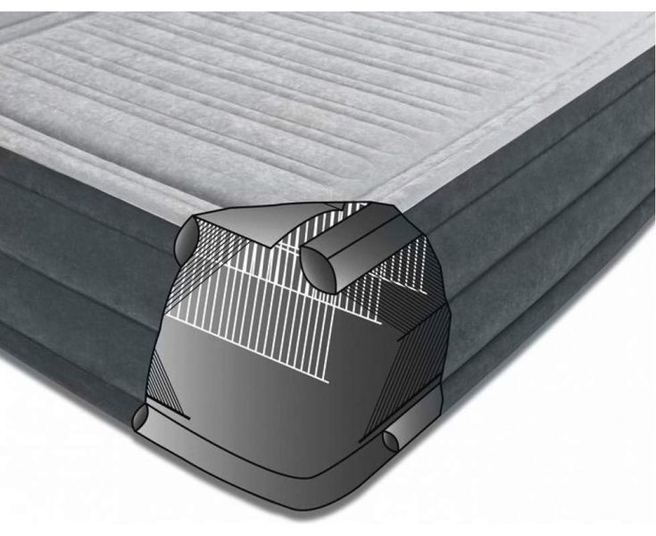 Надувная кровать одноместная Intex 64412 с встроенным электронасосом 220В, 191 x 99 x 46 см 445670 фото