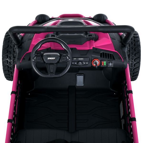 Дитячий джип Bambi Racer M 6208EBLR-8 24V 4x45W 2 місця рожевий 621822 фото