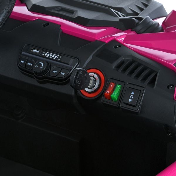 Дитячий джип Bambi Racer M 6208EBLR-8 24V 4x45W 2 місця рожевий 621822 фото