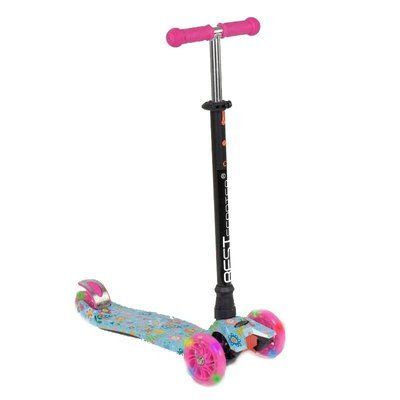 Трехколесный самокат Best Scooter MAXI 779-1331 Blue flowers 411145 фото