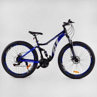 Спортивний міський велосипед CORSO R1 69979, 27,5 дюймів, синій 479160 фото