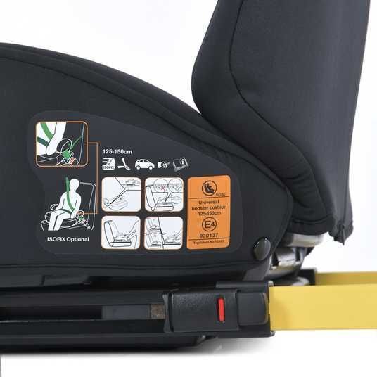 Дитяче автокрісло-бустер EL CAMINO ME 1112 i-GO ISOFIX, група 3, 36 кг, темно-сірий 521786 фото
