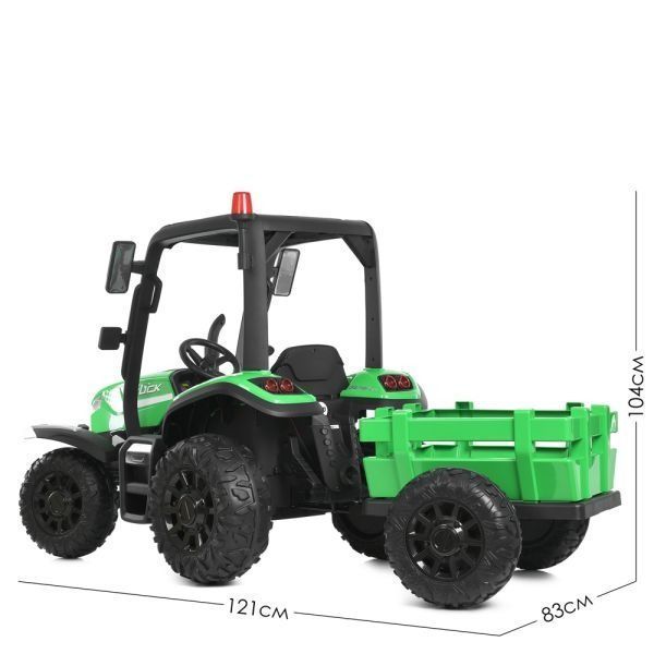 Дитячий електромобіль трактор M 4844EBLR-5 4х35W 12V14AH зелений 534172 фото