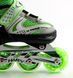 Дитячі роликові ковзани Happy Light Green розсувні 38-42 салатові із колесами, що світяться 2725 фото 2
