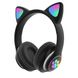 Беспроводные наушники с кошачьими ушками Cat Ear KT-46 Bluetooth, Черный 530666 фото 1