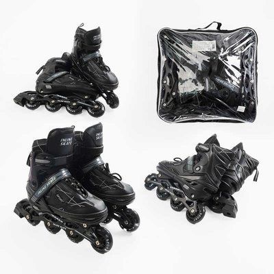 Роликові ковзани Best Roller 92188-L, регульовані, чорні, розмір 39-43 601914 фото