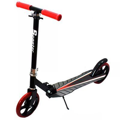 Двоколісний складаний самокат Bavar Sport Scooter 2017, ножні гальма, колеса 200 мм, Червоний 493105 фото