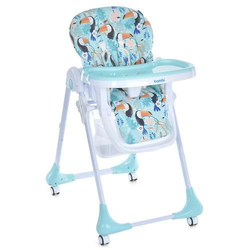Стільчик Bambi M 3233 з 5-точковим ременем М'ятний 515680 фото