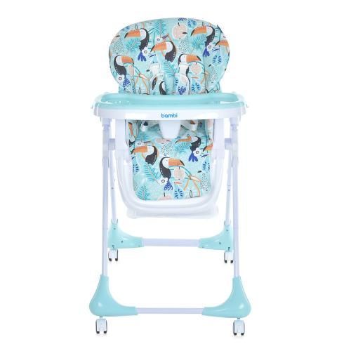 Стільчик Bambi M 3233 з 5-точковим ременем М'ятний 515680 фото