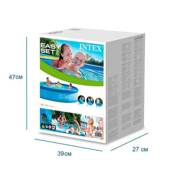 Надувной бассейн Intex 28143, 6500 литров, 396 х 84 см 498620 фото