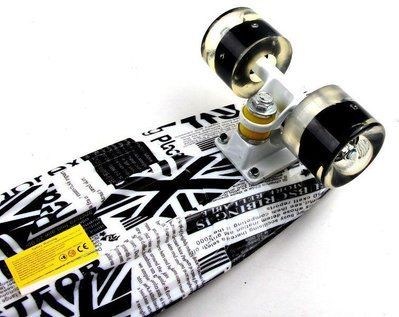Пенні борд Penny Board "British item", Колеса світяться 3191 фото