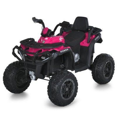 Детский квадроцикл M 6018EBLR-8 4WD 12V MP3 EVA розовый 618576 фото