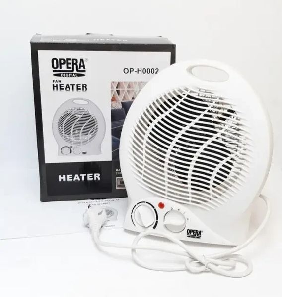 Дуйка-тепловентилятор Opera digital H0002 (2000w), белый 514947 фото