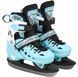 Комплект ролики-коньки 2 в 1 с защитой и шлемом Scale Sports, Мятный, размер 34-37, светящиеся колеса 554673 фото 3