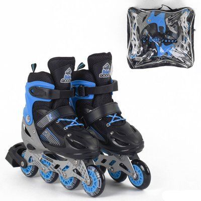 Ролики BEST ROLLER 50077-М размер 34-37 синие 420439 фото