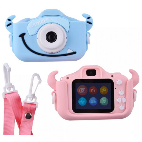 Детский цифровой фотоаппарат MD Monster X-600 с фото, видео, играми, Розовый 526981 фото