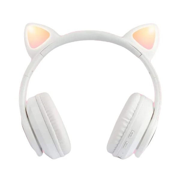 Беспроводные наушники с кошачьими ушками CAT CXT B39M Bluetooth, Белый 530668 фото