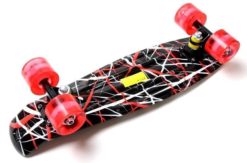 Penny Board "Red design" Светящиеся колеса! 6205 фото