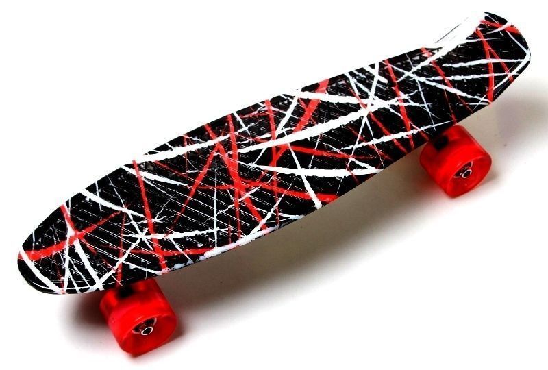 Penny Board "Red design" Светящиеся колеса! 6205 фото