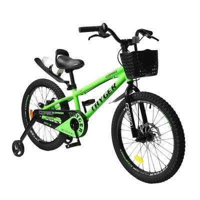 Детский двухколесный велосипед CORSO Tayger TG-21708 20" алюминиевая рама зеленый 612543 фото