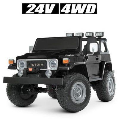 Дитячий електромобіль Bambi Racer Джип M 4968EBLR-2 24V 4 x 80W Чорний 507904 фото