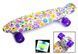 Penny Board "Violet Flowers" Светящиеся колеса. 6207 фото 1