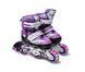 Детские роликовые коньки Happy Violet раздвижные 27-30 фиолетовые со светящимися колесами 650196 фото 1